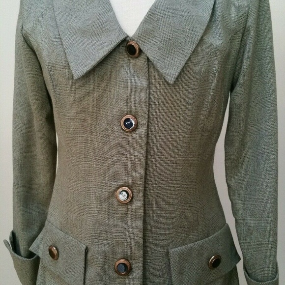 Tweed Menu Long Dress Jacket Blazer Size 5/6 - Picture 8 of 8